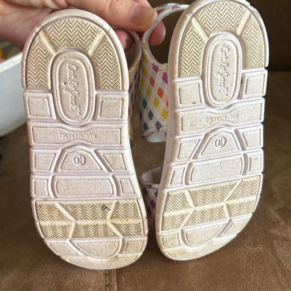 Cat & Jack Colorful Checkered Kids Sandals - Picture 6 of 6